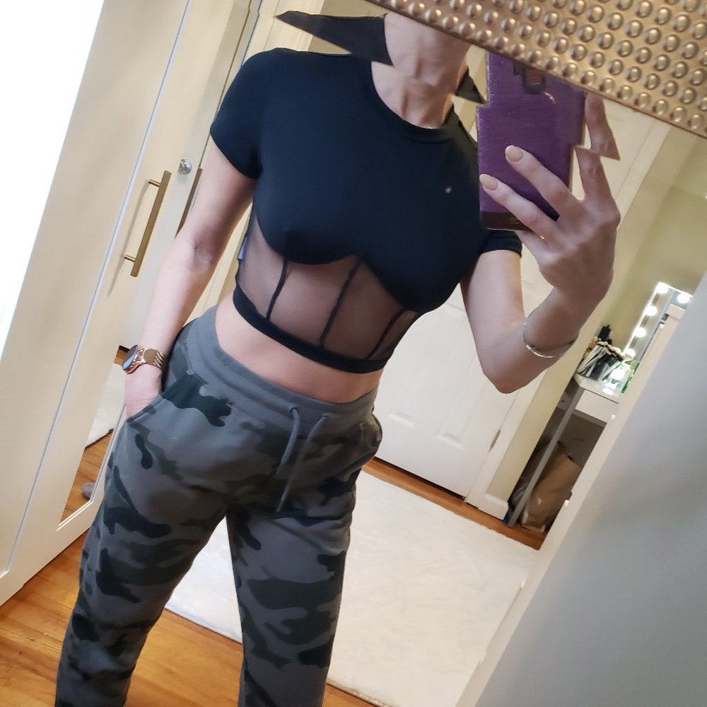 Sexy Mesh Crop Top
